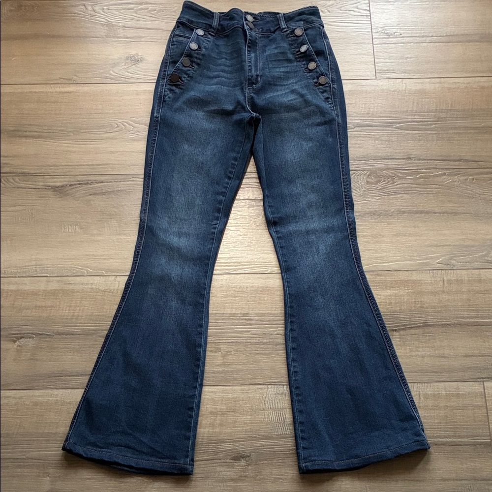 Articles Of Society Dark Blue Flare Jeans